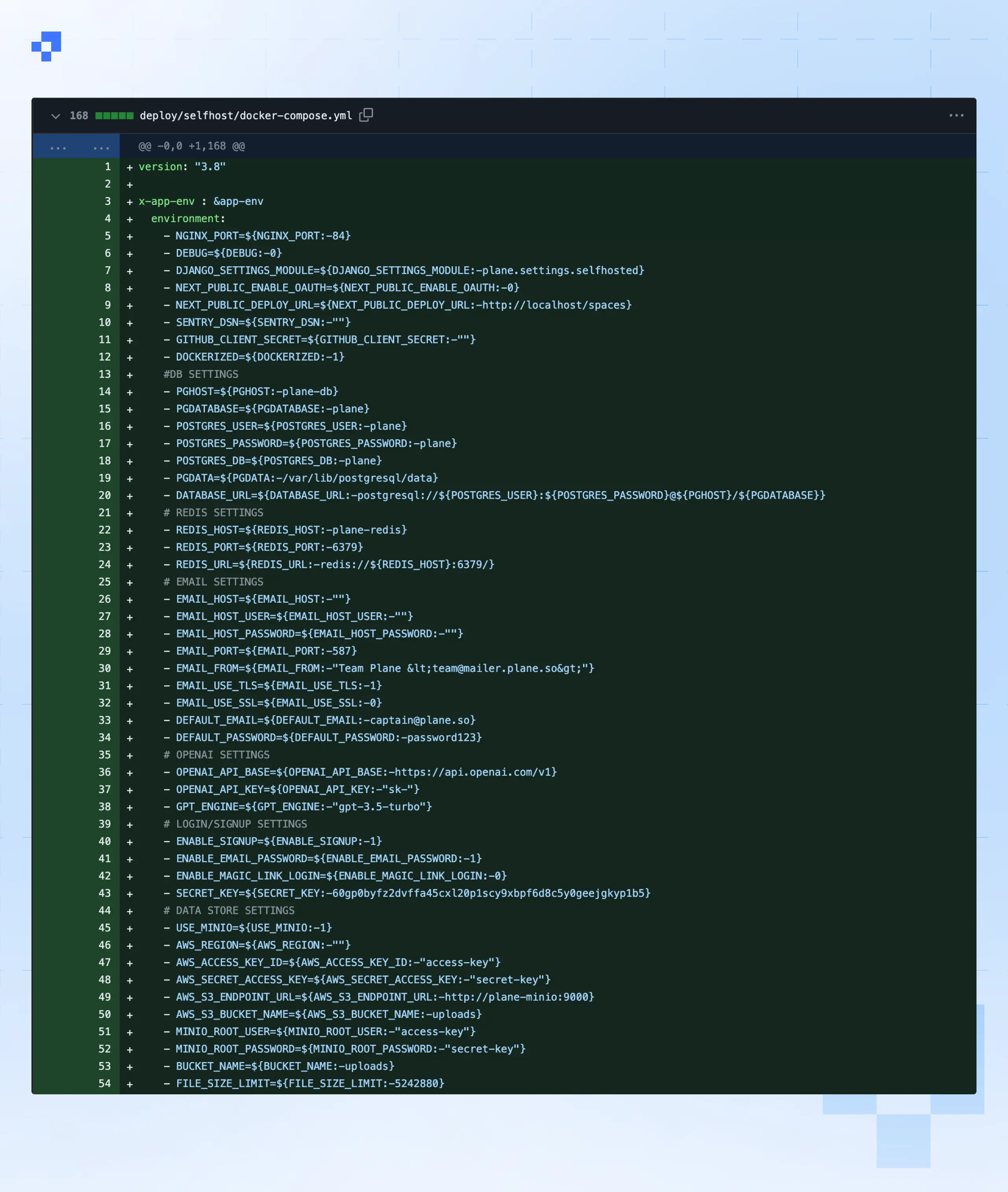 Collated environment